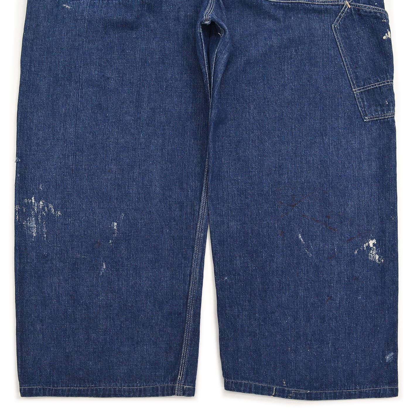 1940s PIONEER PAINT SPLATTER DENIM OVERALL ... W39