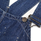 1940s PIONEER PAINT SPLATTER DENIM OVERALL ... W39