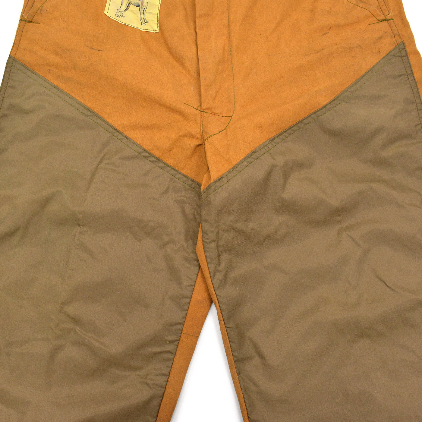 1960's UNKNOWN DOG LABEL HUNTING BRUSH PANTS ... W33.5/L27
