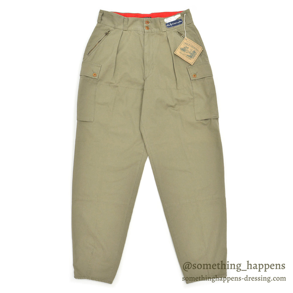 1980's~ DEADSTOCK POLO COUNTRY RIGGING PANT / EXTREMERY RARE... W34