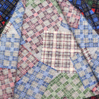 1980's UNKNOWN PRINT PATCHWORK FLANNEL WESTERN SHIRT...