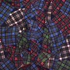 1980's UNKNOWN PRINT PATCHWORK FLANNEL WESTERN SHIRT...