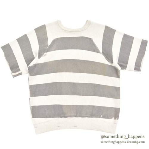 1950s OLD PRISONER STRIPE COSTUME CUT-OFF SWEATSHIRT ...