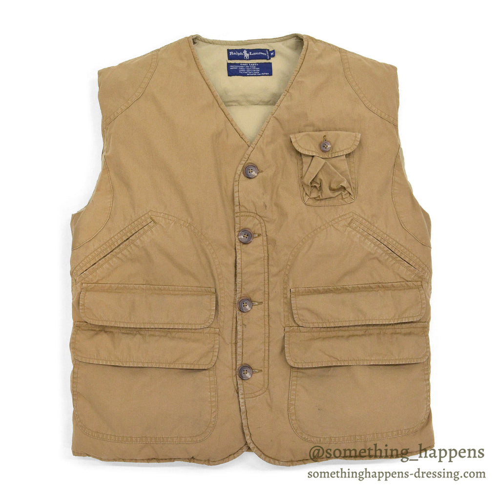 1980's RALPH LAUREN HUNTING DOWN VEST ... M