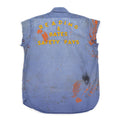 60's READING & BATES SAFETY PAYS CHAIN STITCH WORK SHIRT / CUT-OFF ...