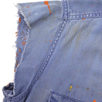 60's READING & BATES SAFETY PAYS CHAIN STITCH WORK SHIRT / CUT-OFF ...