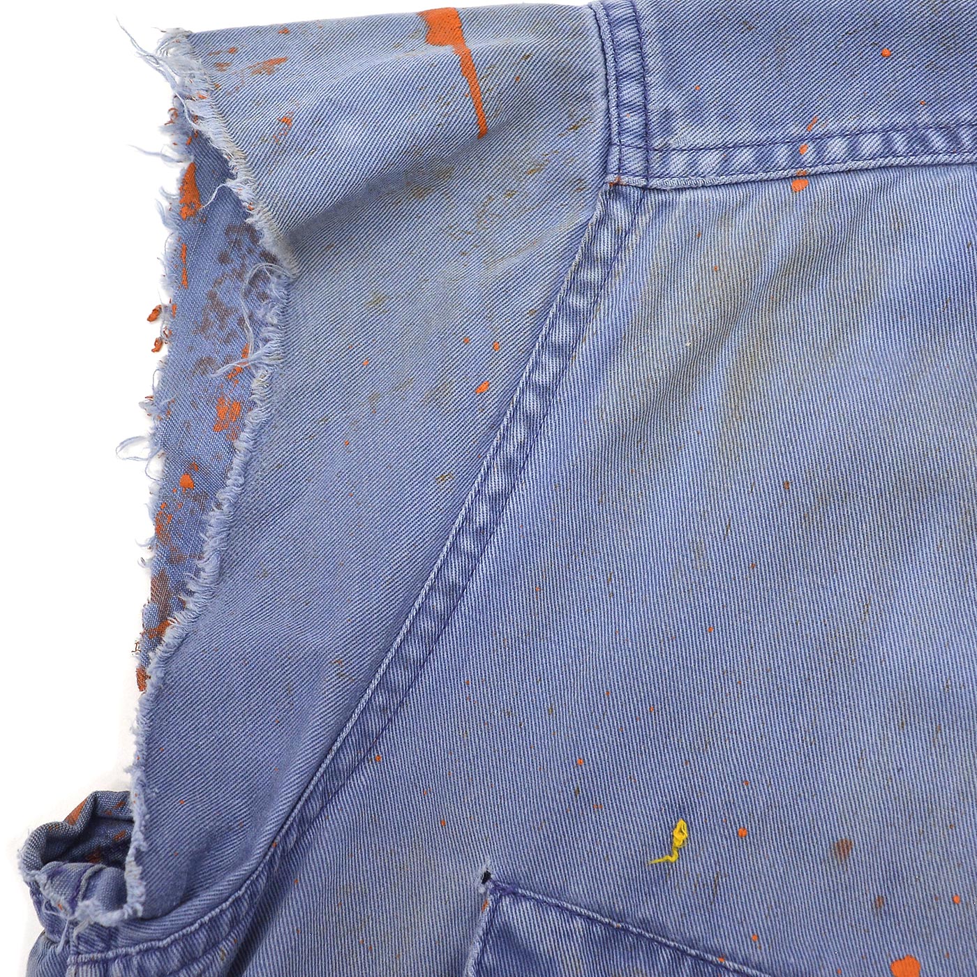 60's READING & BATES SAFETY PAYS CHAIN STITCH WORK SHIRT / CUT-OFF ...