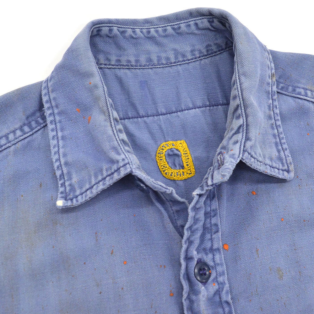 60's READING & BATES SAFETY PAYS CHAIN STITCH WORK SHIRT / CUT-OFF ...