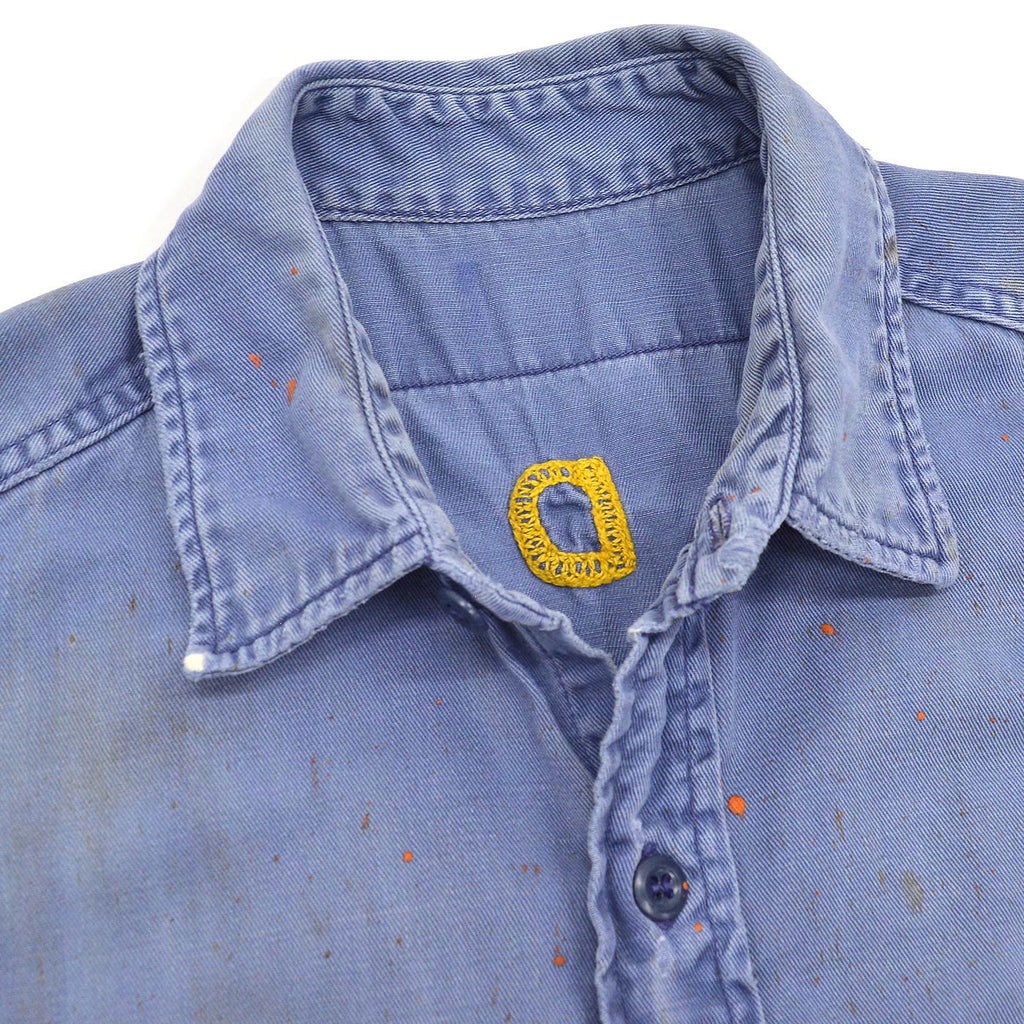 60's READING & BATES SAFETY PAYS CHAIN STITCH WORK SHIRT / CUT-OFF ...