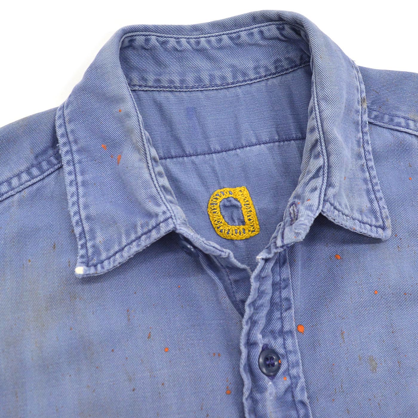 60's READING & BATES SAFETY PAYS CHAIN STITCH WORK SHIRT / CUT-OFF ...