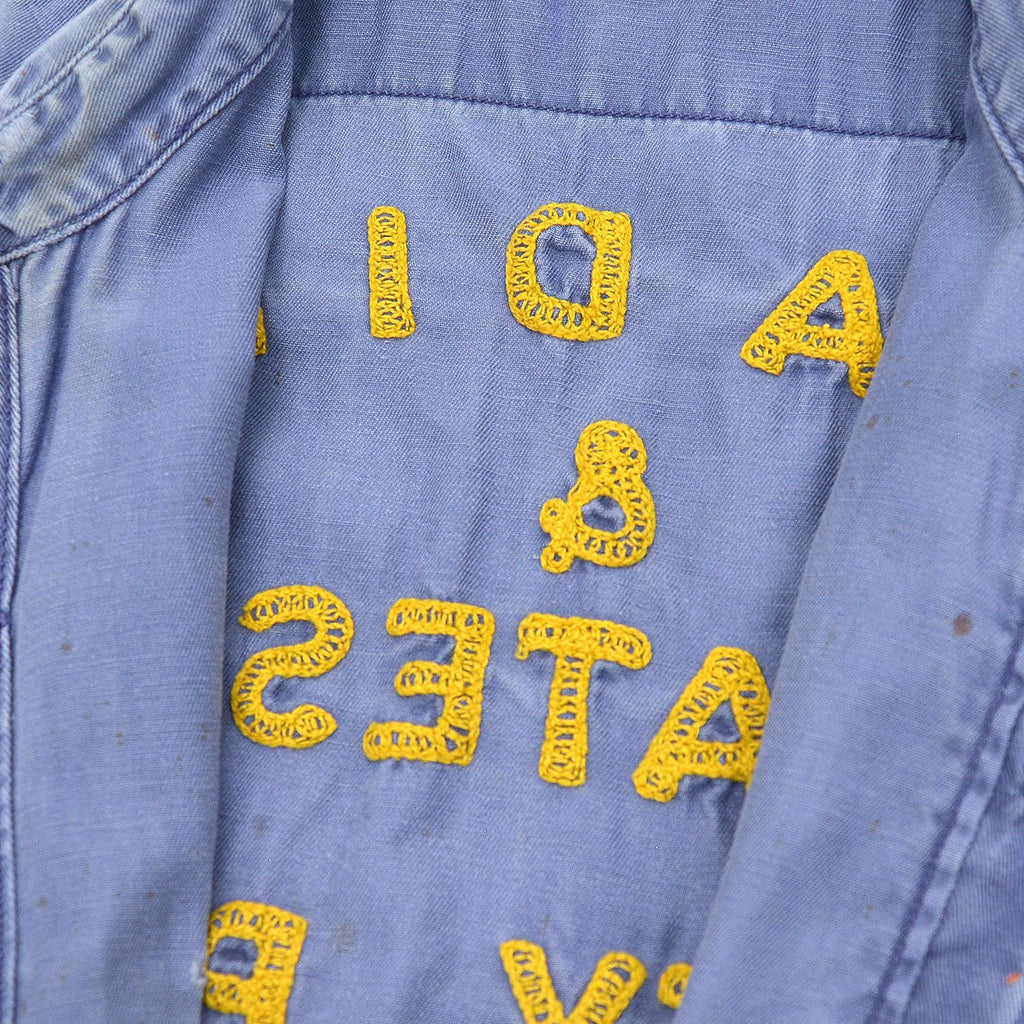 60's READING & BATES SAFETY PAYS CHAIN STITCH WORK SHIRT / CUT-OFF ...
