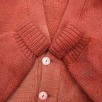 1940's~ UNKNOWN WOOL KNIT CARDIGAN / FADED ...