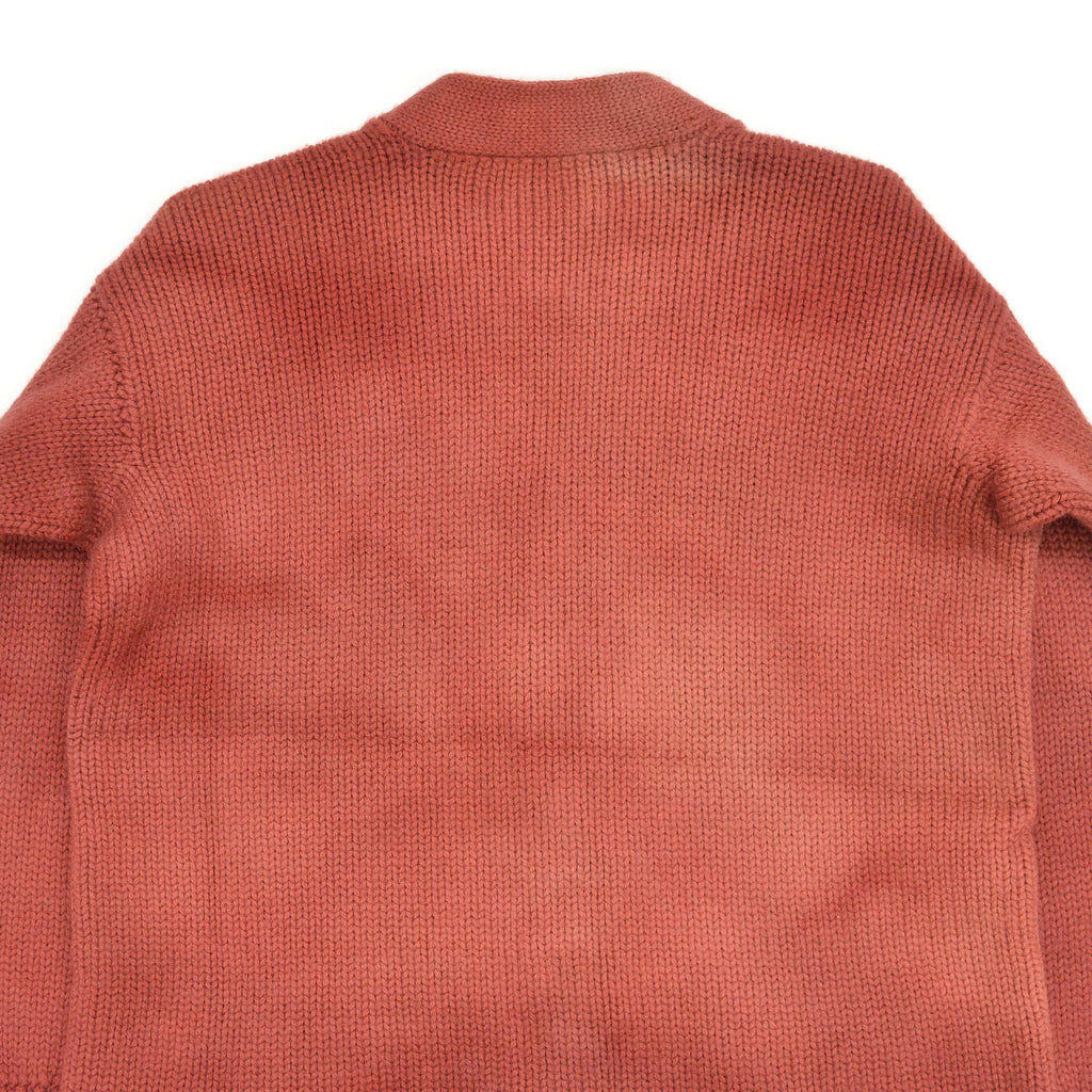 1940's~ UNKNOWN WOOL KNIT CARDIGAN / FADED ...