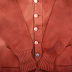 1940's~ UNKNOWN WOOL KNIT CARDIGAN / FADED ...