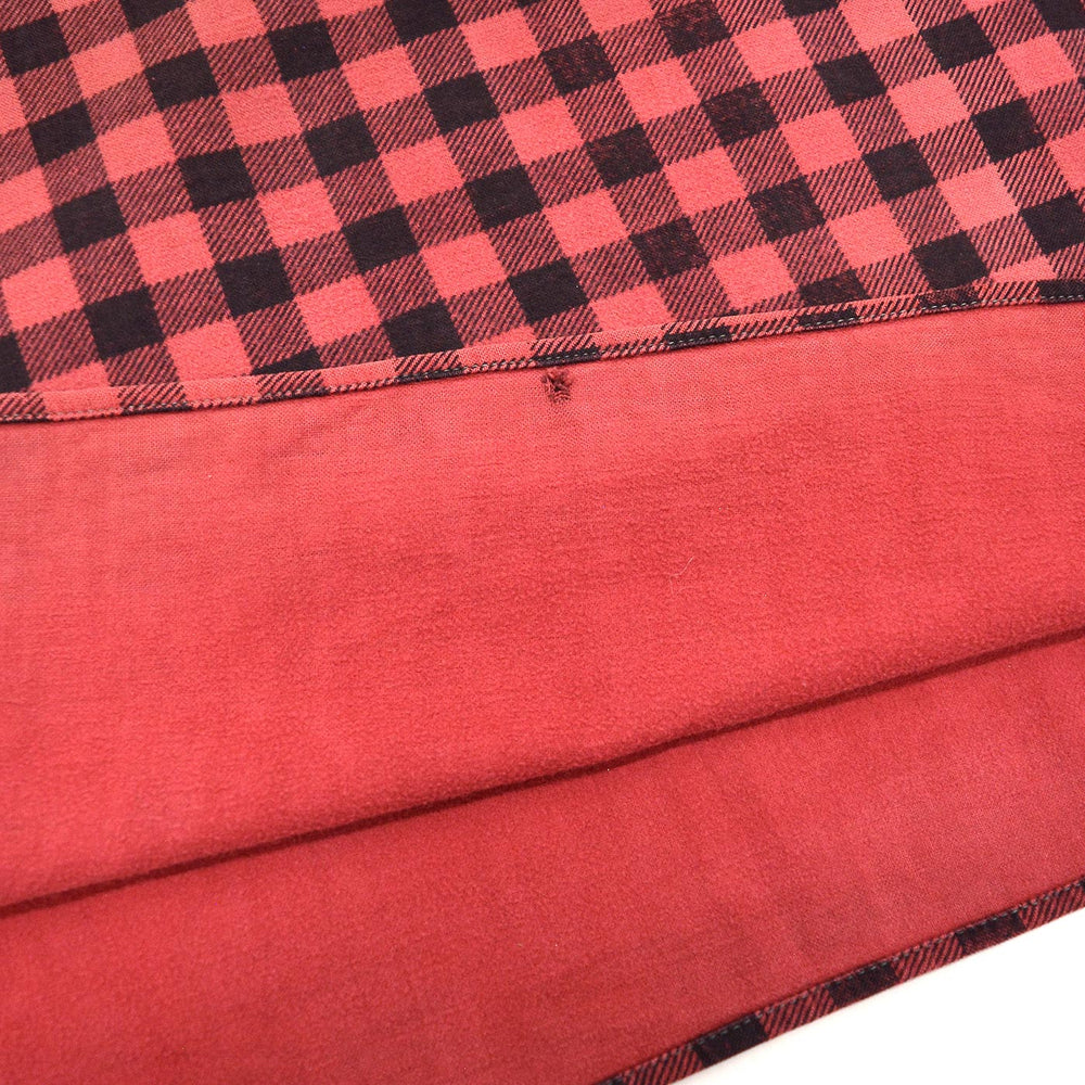 1930s~ OLD FADED COTTON HALF-ZIP FLANNEL SHIRT ...