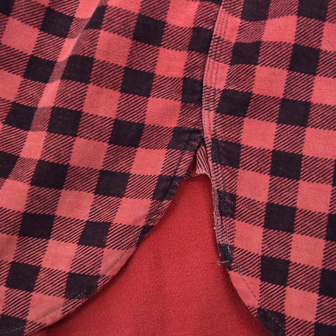 1930's~ OLD FADED COTTON HALF-ZIP FLANNEL SHIRT ...