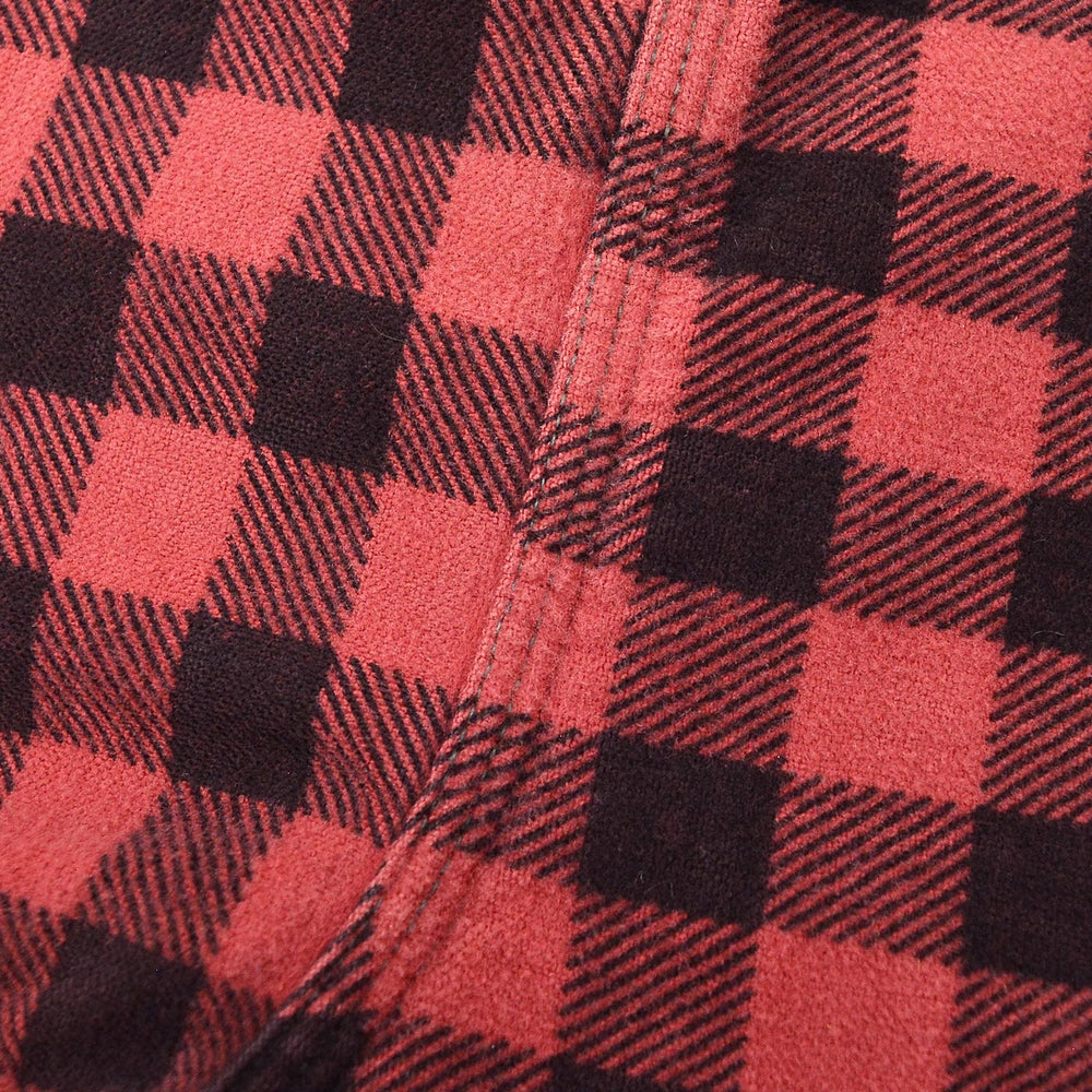 1930s~ OLD FADED COTTON HALF-ZIP FLANNEL SHIRT ...