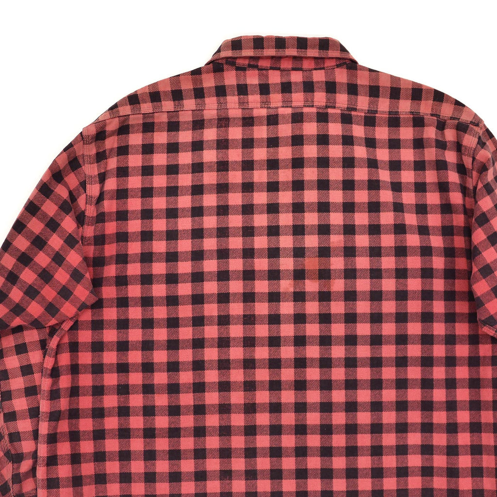 1930's~ OLD FADED COTTON HALF-ZIP FLANNEL SHIRT ...