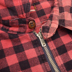 1930's~ OLD FADED COTTON HALF-ZIP FLANNEL SHIRT ...