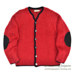 1960's FASHION BAR RED MOHAIR CARDIGAN...L