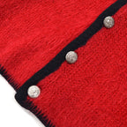1960's FASHION BAR RED MOHAIR CARDIGAN...L