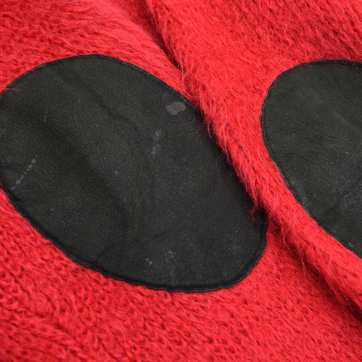 1960's FASHION BAR RED MOHAIR CARDIGAN...L