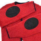 1960's FASHION BAR RED MOHAIR CARDIGAN...L