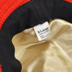 DEADSTOCK GOORIN BROS RED / WHITE PANEL CORDUROY HAT ... XL