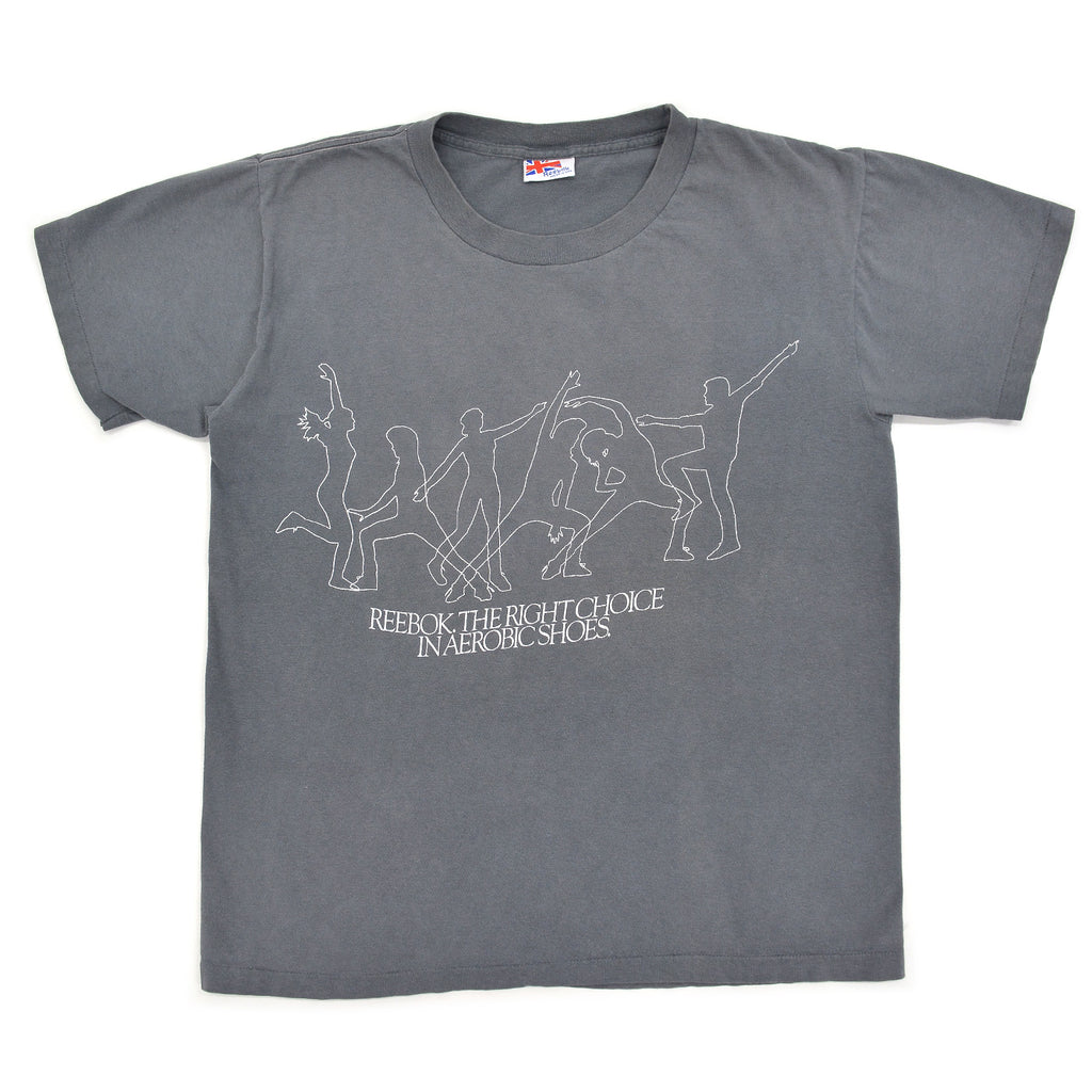 1980's REEBOK AEROBIC SHOES ADVERTISING T-SHIRT ...