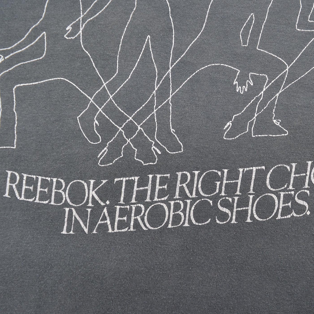 1980's REEBOK AEROBIC SHOES ADVERTISING T-SHIRT ...
