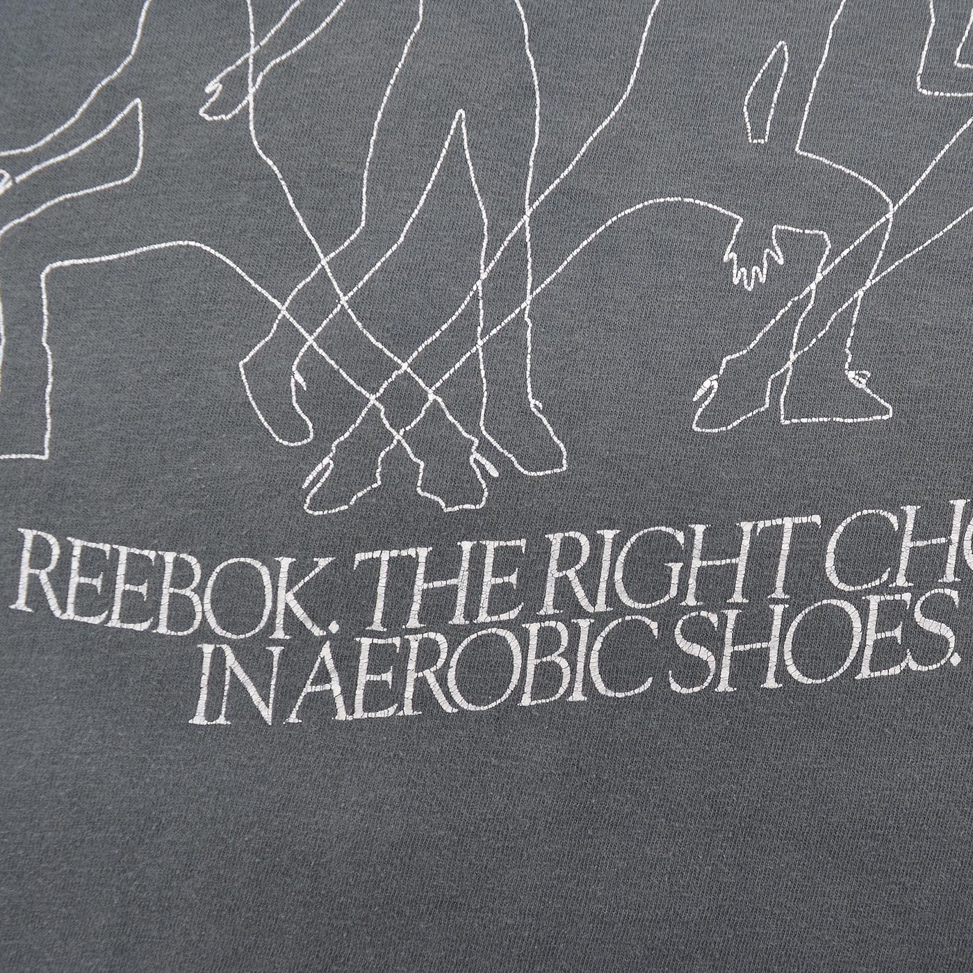1980's REEBOK AEROBIC SHOES ADVERTISING T-SHIRT ...