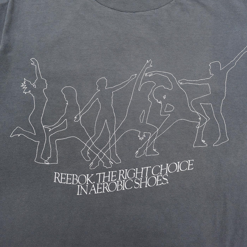 1980's REEBOK AEROBIC SHOES ADVERTISING T-SHIRT ...