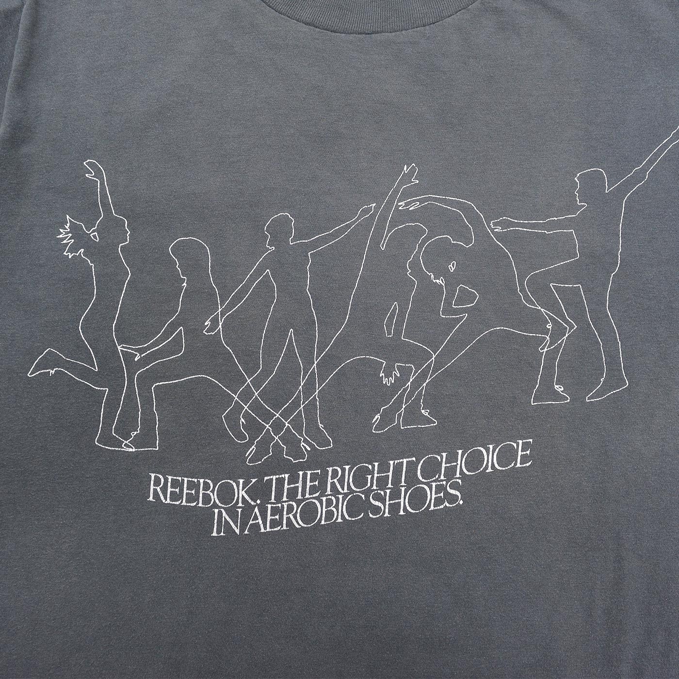 1980's REEBOK AEROBIC SHOES ADVERTISING T-SHIRT ...