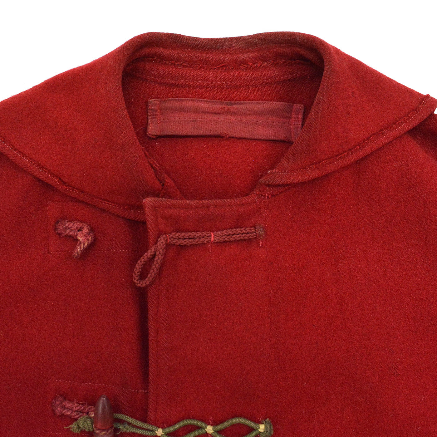 1940's ROYAL NAVY WW2 DUFFLE COAT SHORT / BORDEAUX LIKE DEEP RED ...