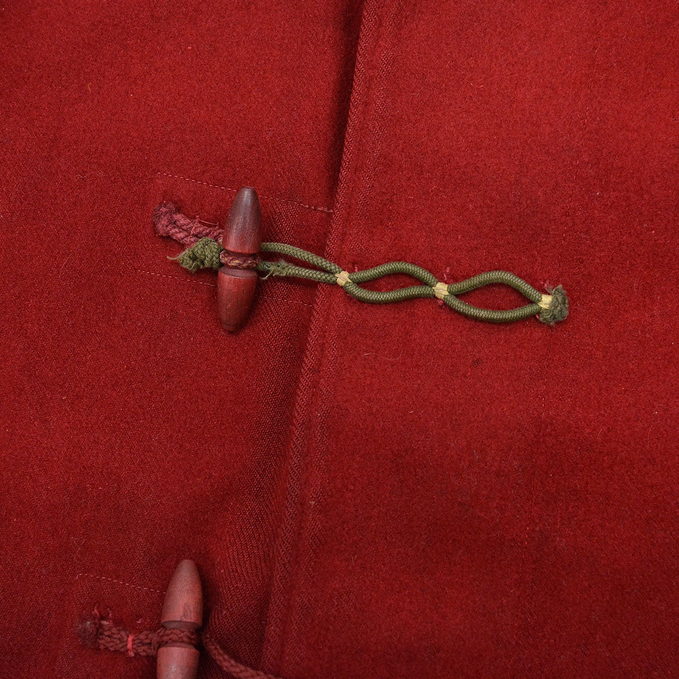 1940's ROYAL NAVY WW2 DUFFLE COAT SHORT / BORDEAUX LIKE DEEP RED ...