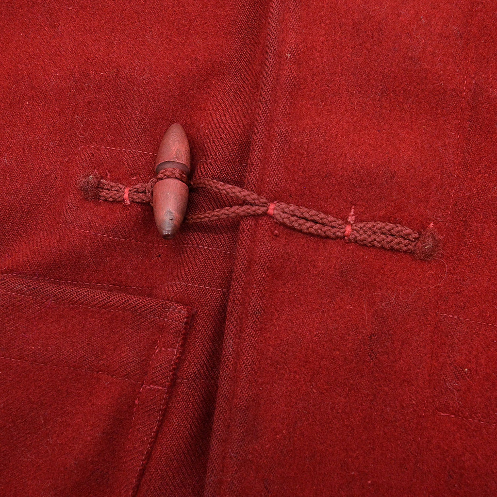 1940's ROYAL NAVY WW2 DUFFLE COAT SHORT / BORDEAUX LIKE DEEP RED ...