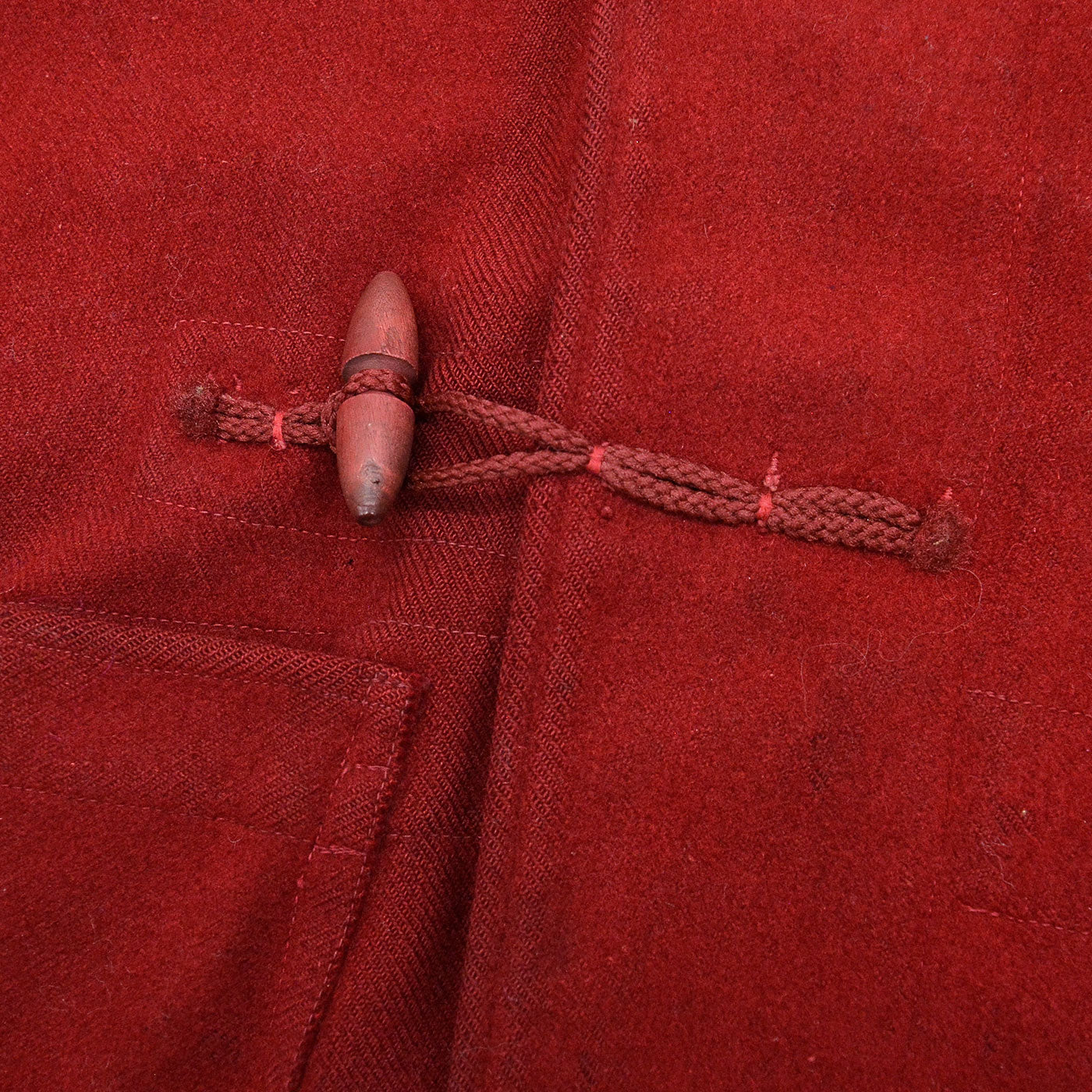 1940's ROYAL NAVY WW2 DUFFLE COAT SHORT / BORDEAUX LIKE DEEP RED ...