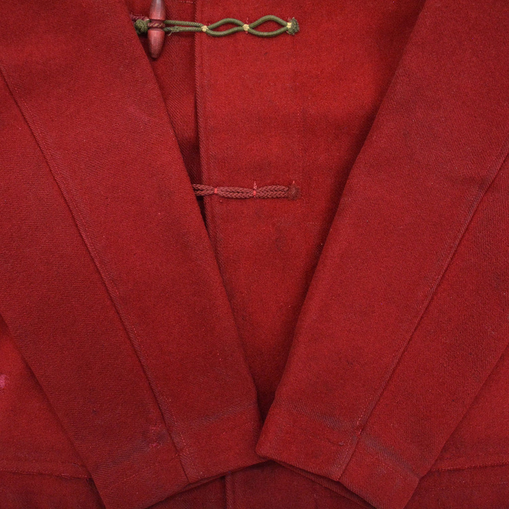 1940's ROYAL NAVY WW2 DUFFLE COAT SHORT / BORDEAUX LIKE DEEP RED ...