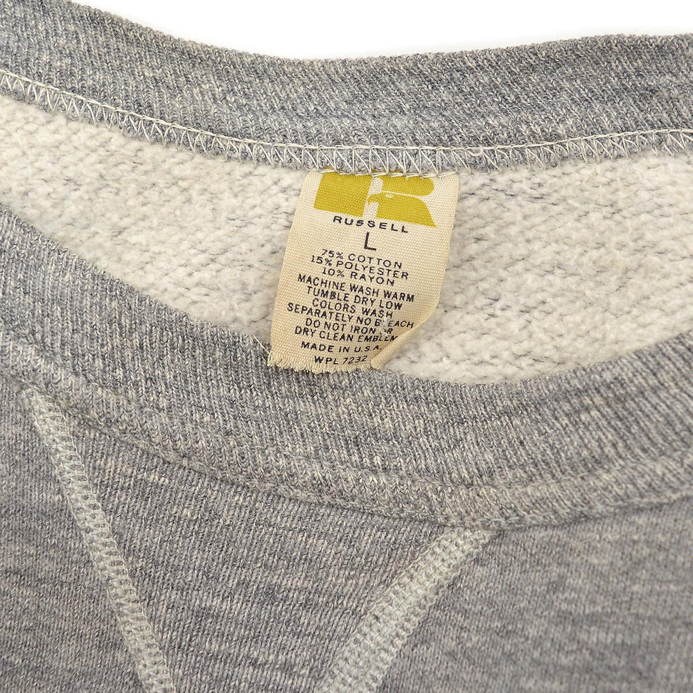 ~1970's RUSSELL FRONT-V BLANK SWEAT SHIRT ... L