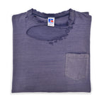 1990's RUSSELL ATHLETIC FADED DISTRESSED POCKET T-SHIRT /HIGH COTTON ... L