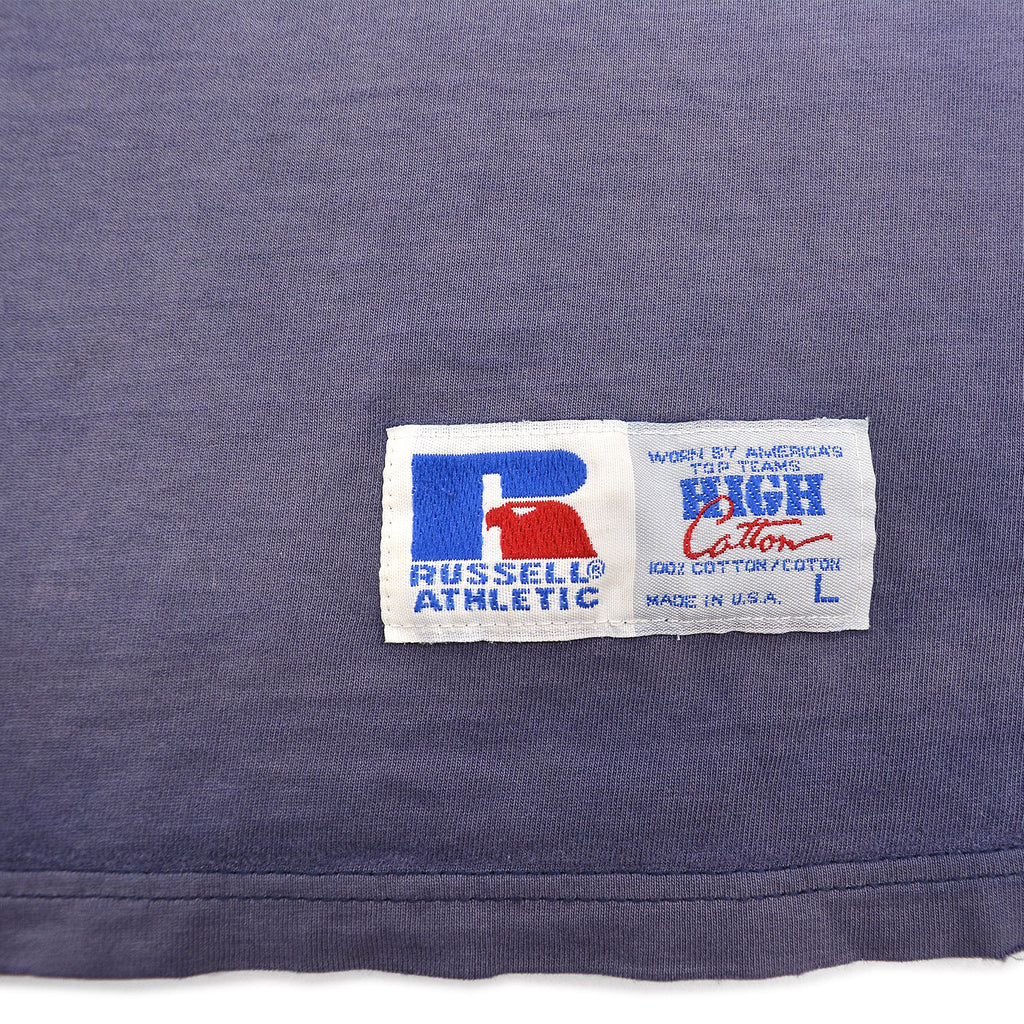 1990's RUSSELL ATHLETIC FADED DISTRESSED POCKET T-SHIRT /HIGH COTTON ... L