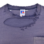1990's RUSSELL ATHLETIC FADED DISTRESSED POCKET T-SHIRT /HIGH COTTON ... L