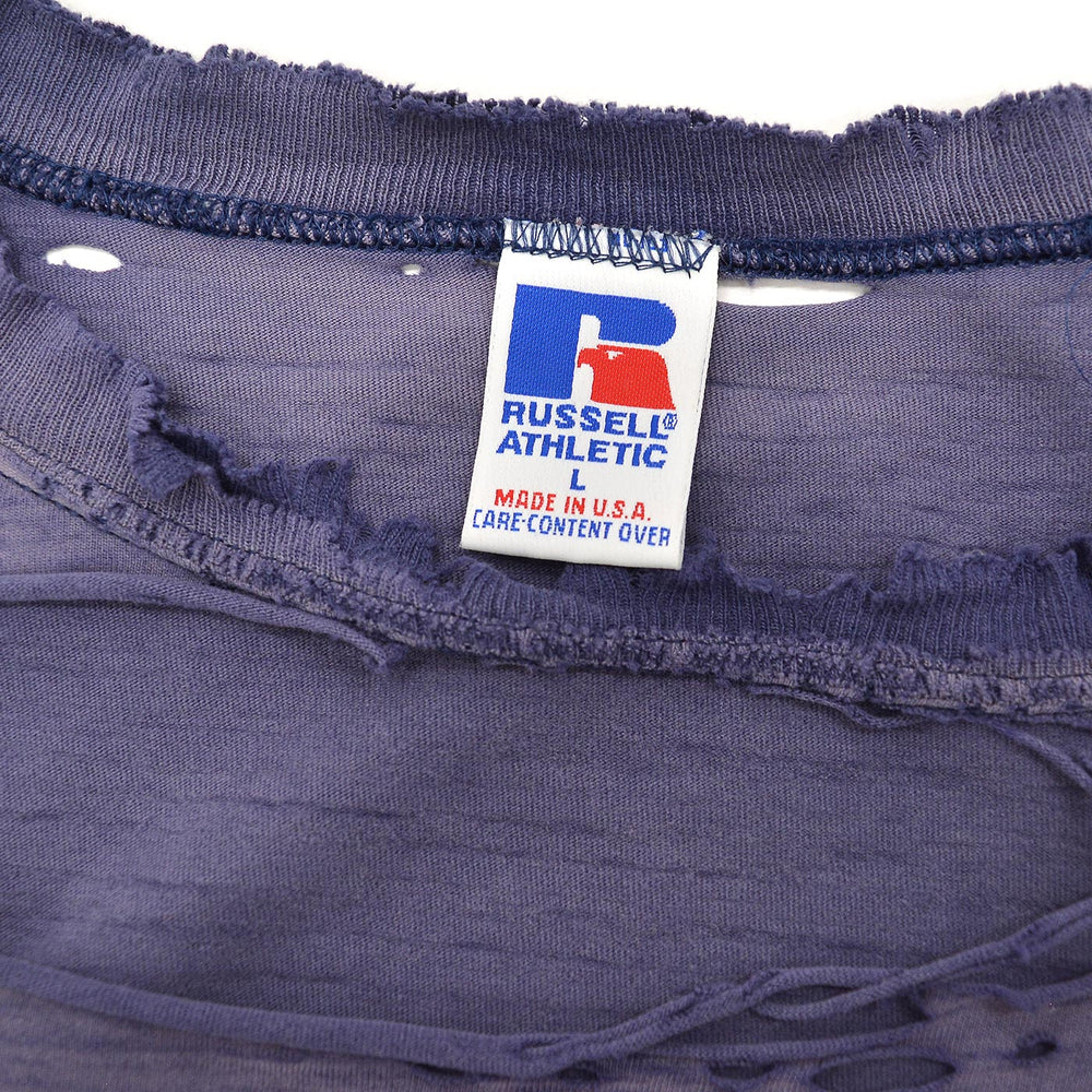 1990's RUSSELL ATHLETIC FADED DISTRESSED POCKET T-SHIRT /HIGH COTTON ... L