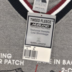 1990s DEADSTOCK RUSSELL ATHLETIC TWEED FLEECE SWEATSHIRT / SAMPLE PRINT ... L
