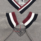 1990s DEADSTOCK RUSSELL ATHLETIC TWEED FLEECE SWEATSHIRT / SAMPLE PRINT ... L
