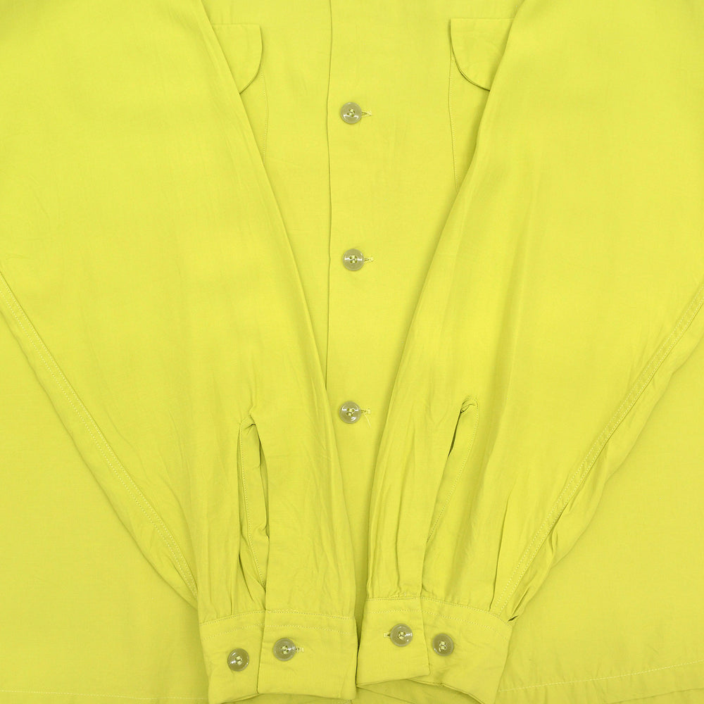 1950's NELSON PAIGE SAKANA RAYON SHIRT / PISTACHIO ... ML