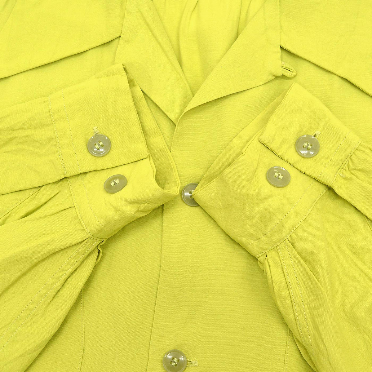 1950's NELSON PAIGE SAKANA RAYON SHIRT / PISTACHIO ... ML