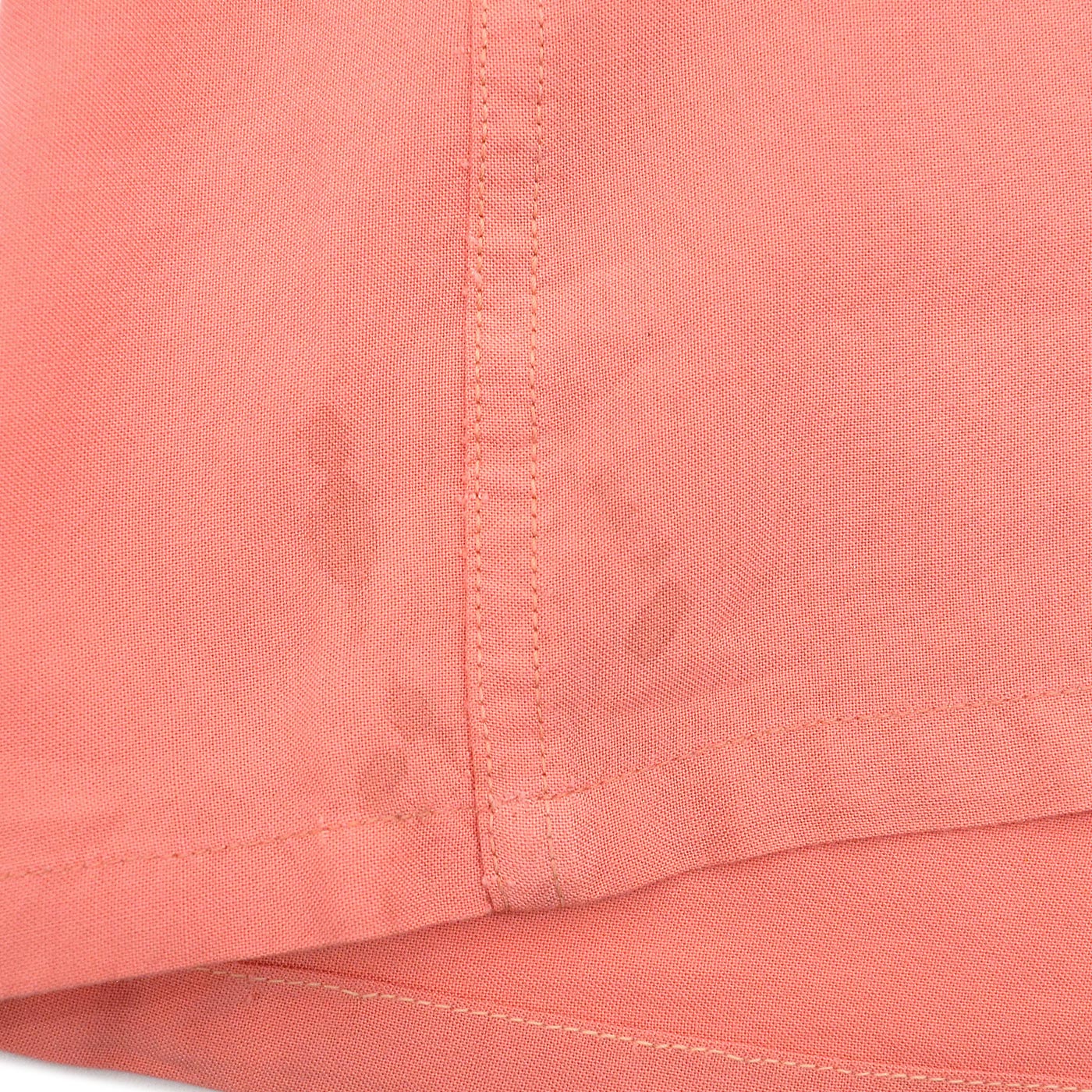 1950's~ SANDY MAC DONALD WAVE AND DOTS PINK RAYON SHIRT... M