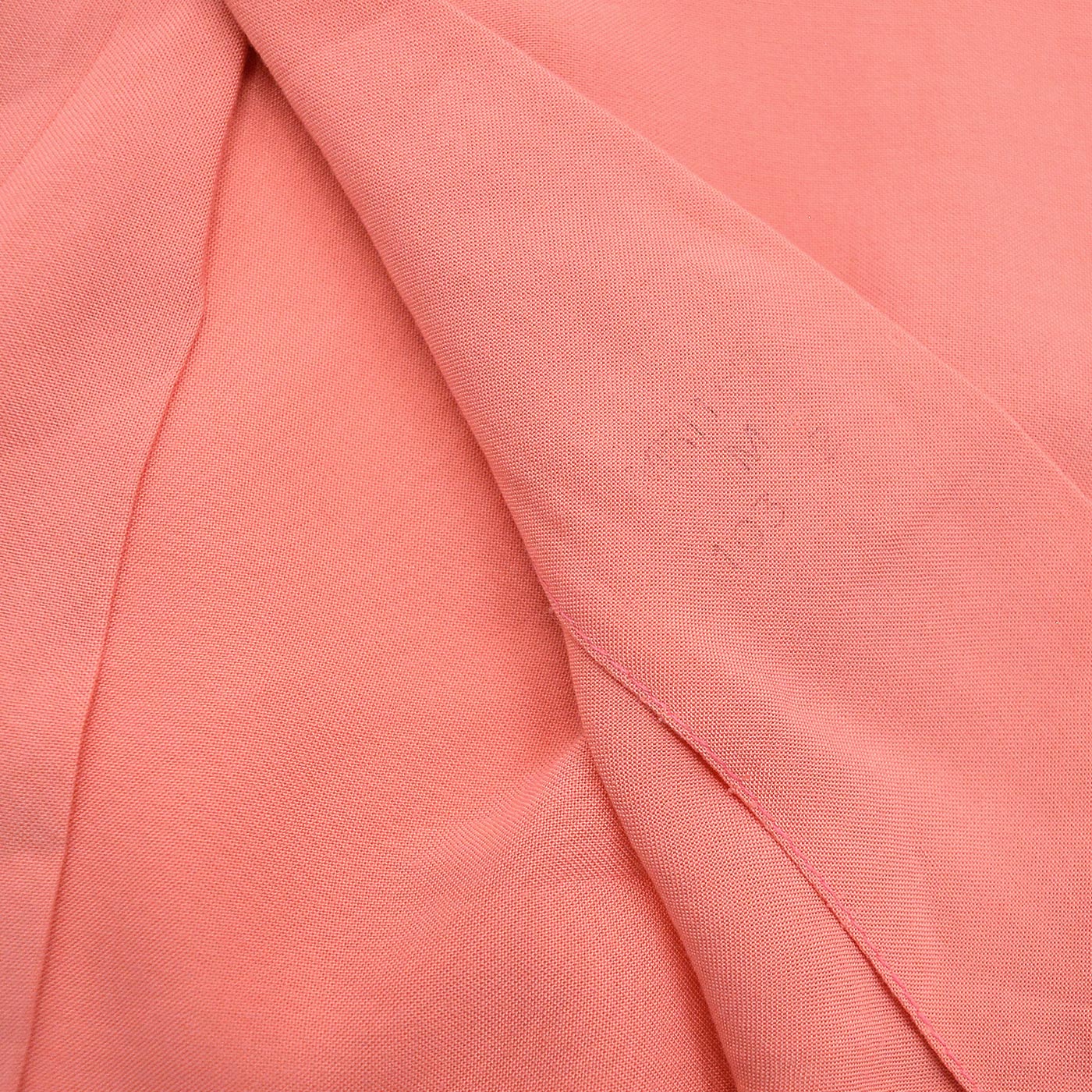 1950's~ SANDY MAC DONALD WAVE AND DOTS PINK RAYON SHIRT... M