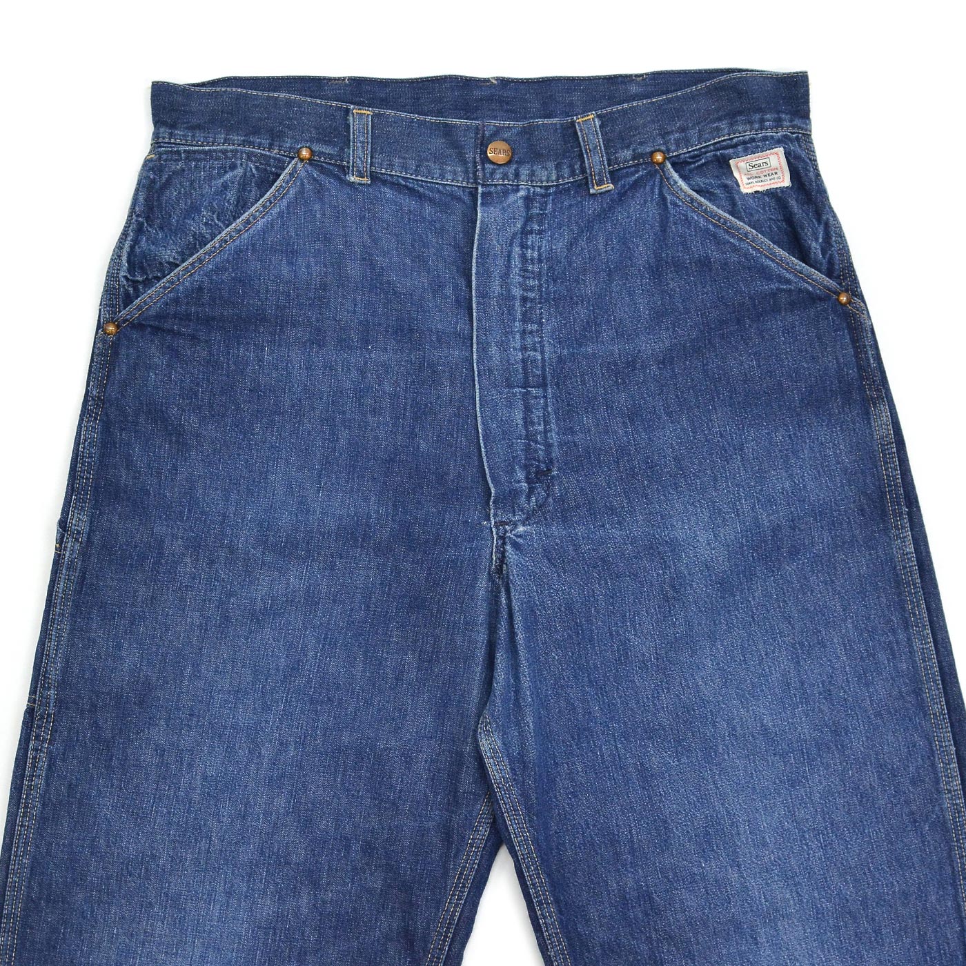 1960's SEARS DENIM PAINTER PANTS ... W32/L29